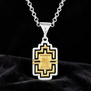Montana Silversmiths Rise Above  Southwestern Geometric Necklace NEW